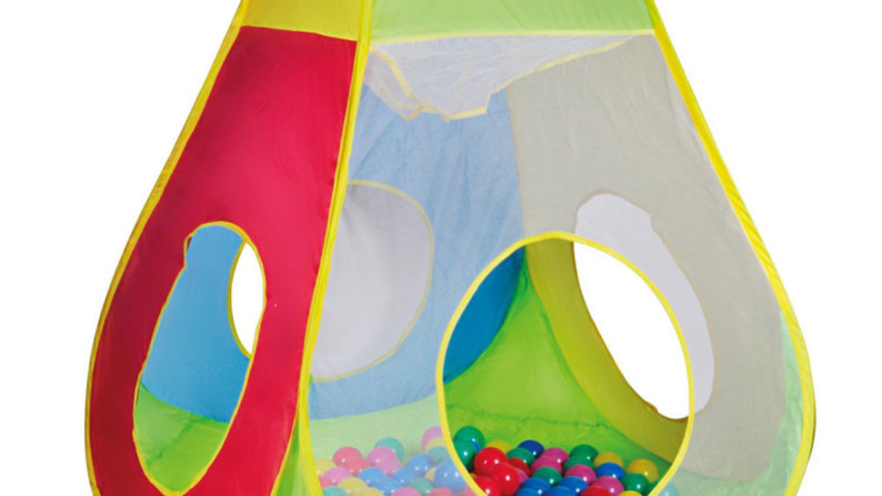 Knorrtoys Com 55305 Tenda A 4 Lati Con 100 Palline.Tenda Giochi Per Bambini 12 Mesi In Su Giocattoli Per Bambini