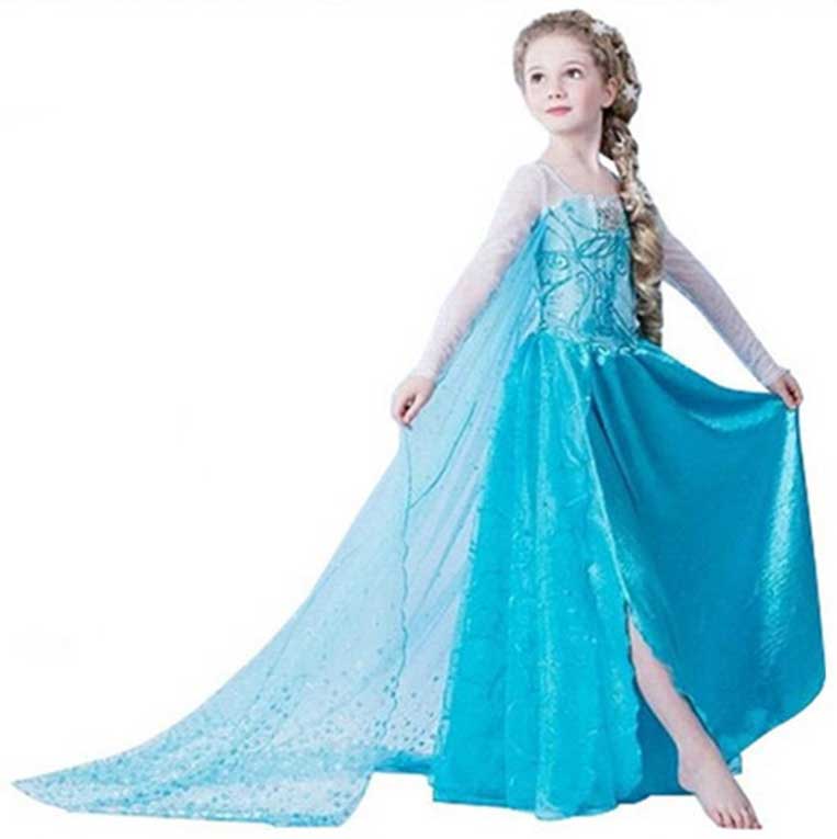 Costume da principessa frozen leggero e comodo – Giocattoli per Bambini